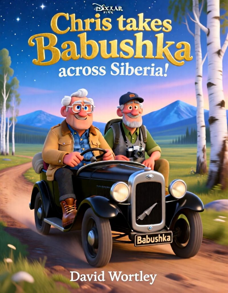 Chris takes Babushka across Siberia — flipbook cover